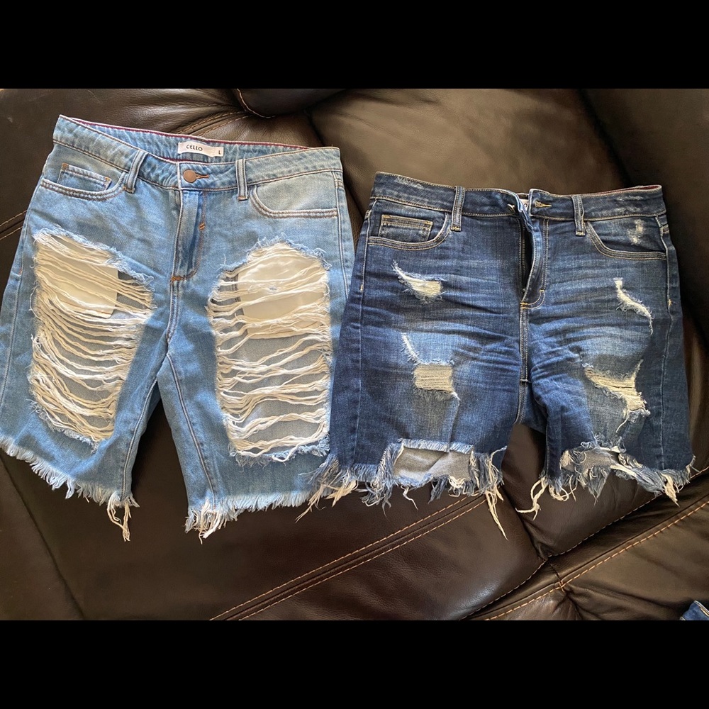 Distressed jeans